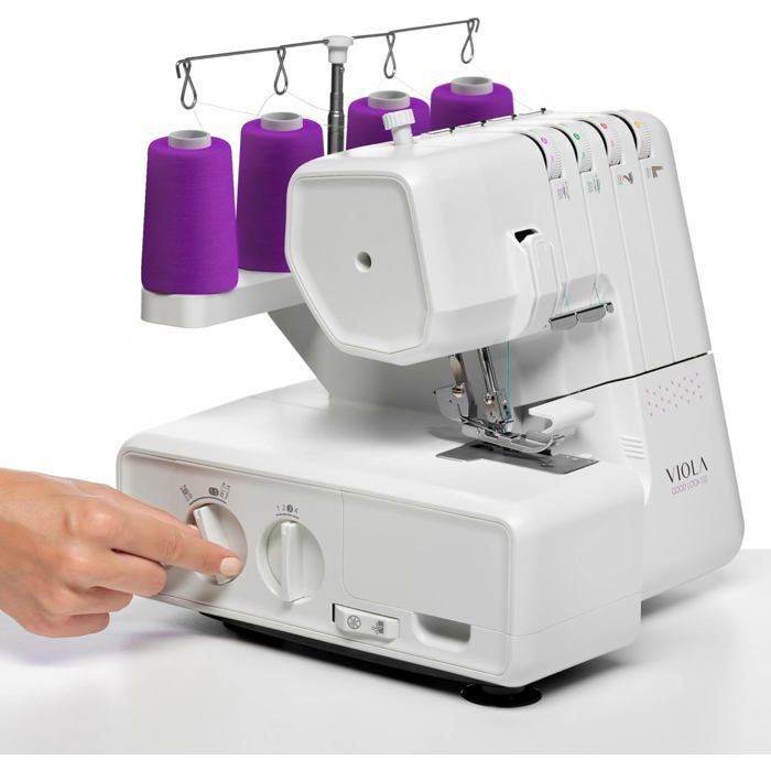 VIOLA T12 Surjeteuse avec Différentiel, Enfilage Simplifié, Machine à Coudre