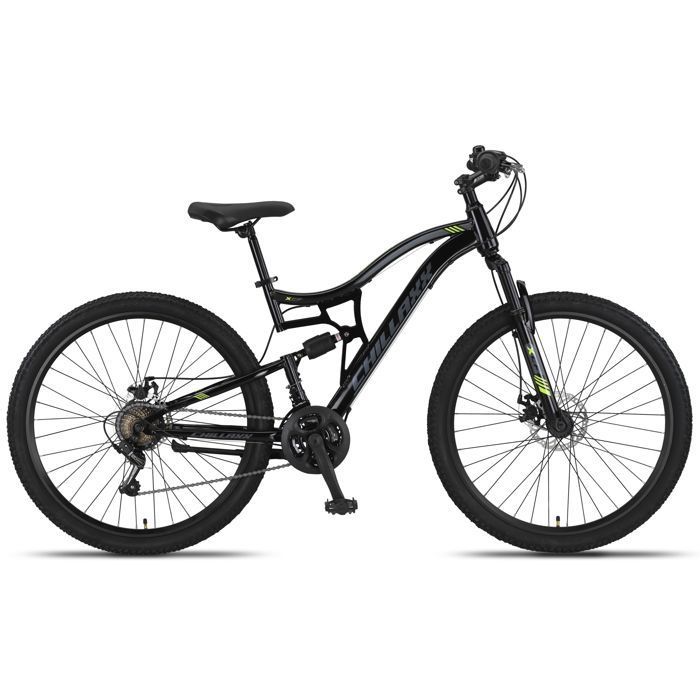 Bicicleta de montanha - CHILLAXX Falcon - 27,5 polegadas - 21 velocidades - Preta - Freio a disco