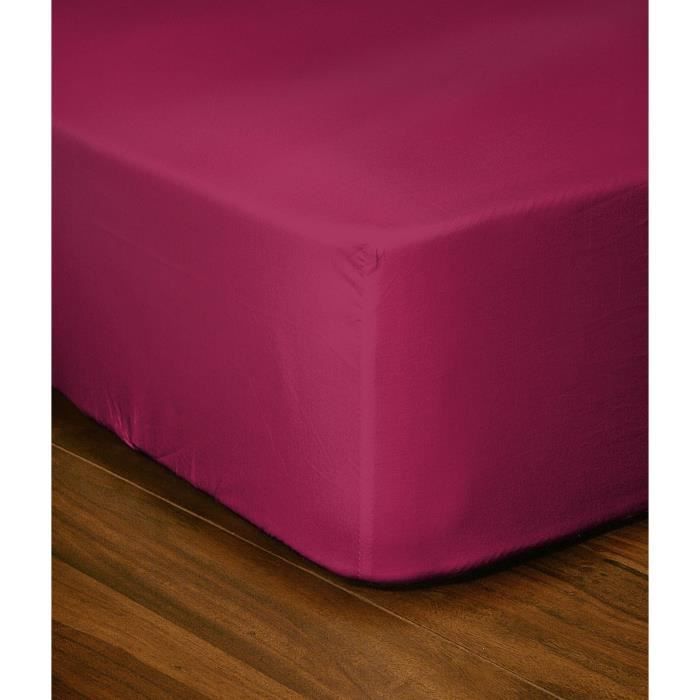 Fitted sheet - LOVELY HOME - LH71609 - 140x190+35 cm - Fuchsia