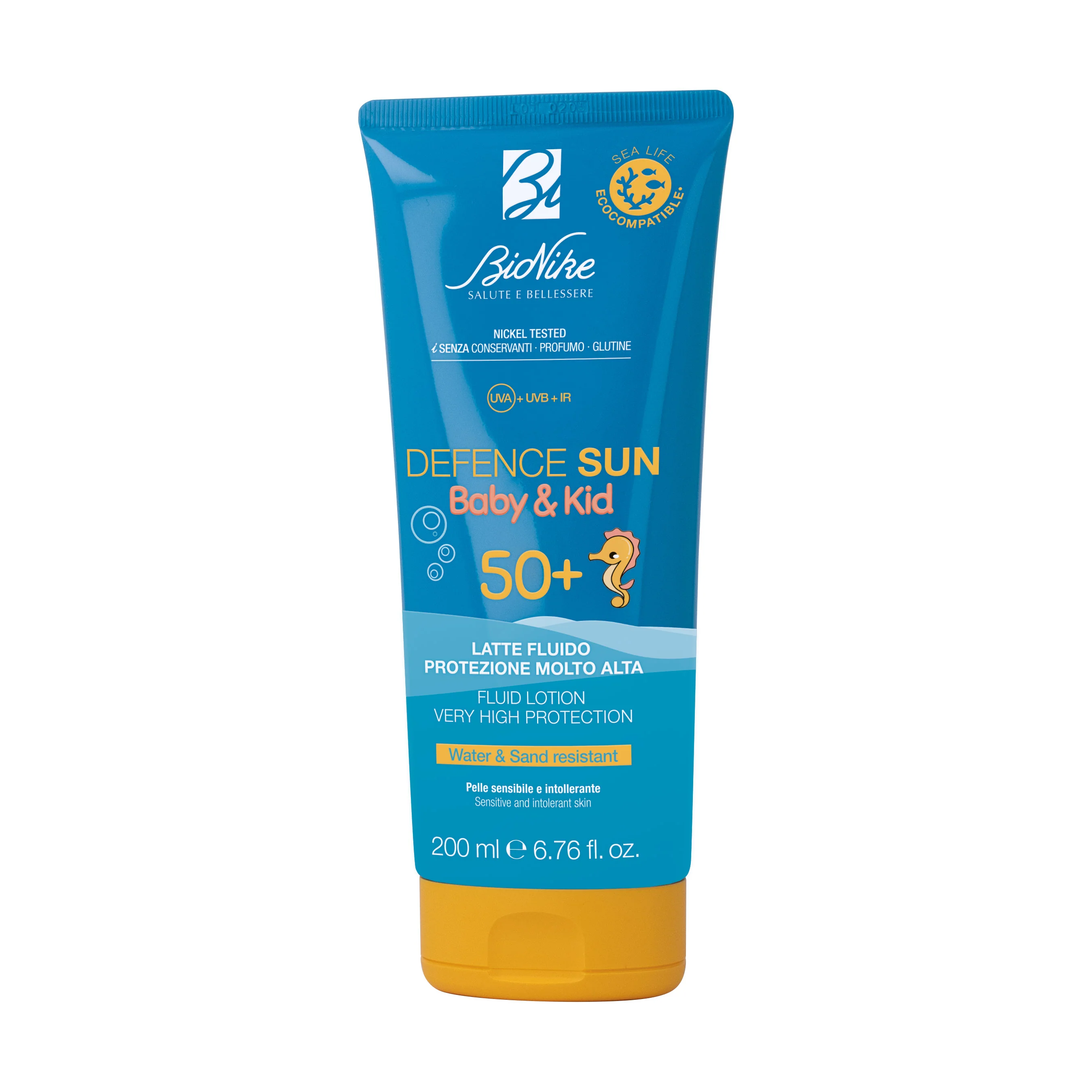 Defence Sun Baby&Kid Latte Fluido SPF50+ - Crema Solare Bambini, Latte solare corpo alta prot., Prodotti per Bambini