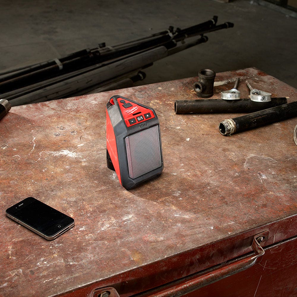 Boxă Bluetooth MILWAUKEE 12V pentru lucrări de construcții, carcasă M12JSSP-0