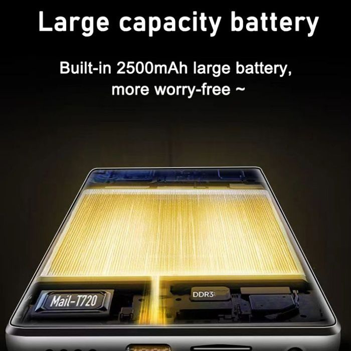 Lecteur MP4, 3+32 Go, Wi-Fi, Bluetooth, écran HD 5 pouces, son Hi-Fi, batterie 2500 mAh, recharge USB, portable, noir
