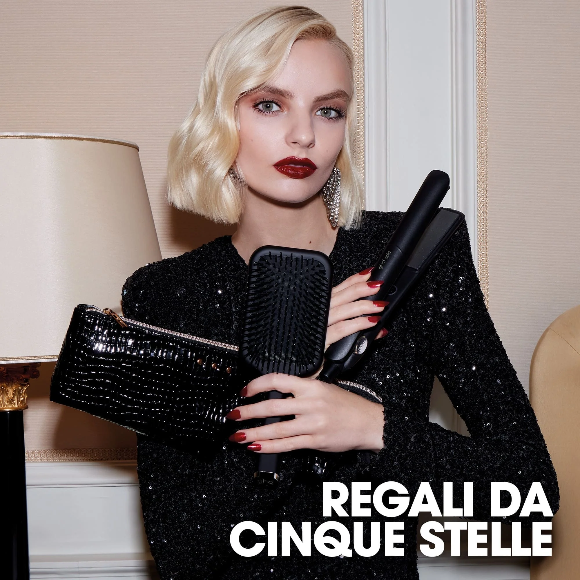 Styler ghd gold® Gift Set - piastra per capelli professionale + paddle brush - Cofanetti per Capelli, Piastra Capelli, Spazzole