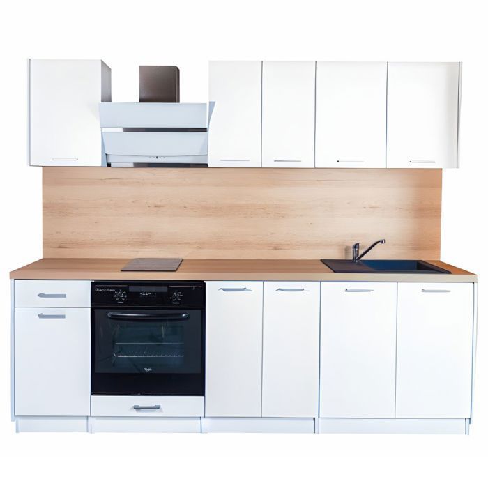 Complete ECO White Kitchen 240 cm - Cuisineandcie