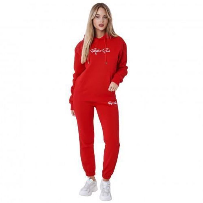 Sweat femme rouge - PROJECTX - Manches longues - Col arrondi