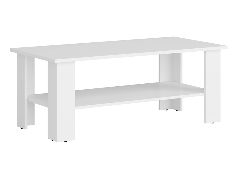 Ława Nepo Plus 115x56 z półką biała