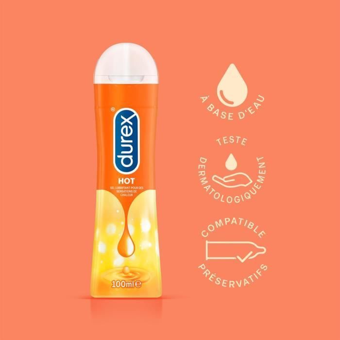 Lot de 2 Gels Lubrifiants Chauffants Hot 100ml