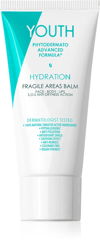 YOUTH Hydration Fragile Areas Balm, een hydraterende crème voor de droge huid.