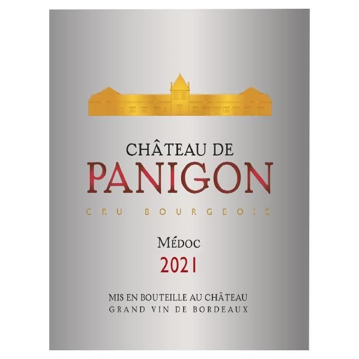 Château de Panigon 2021 Médoc Cru Bourgeois - Vin rouge de Bordeaux x6