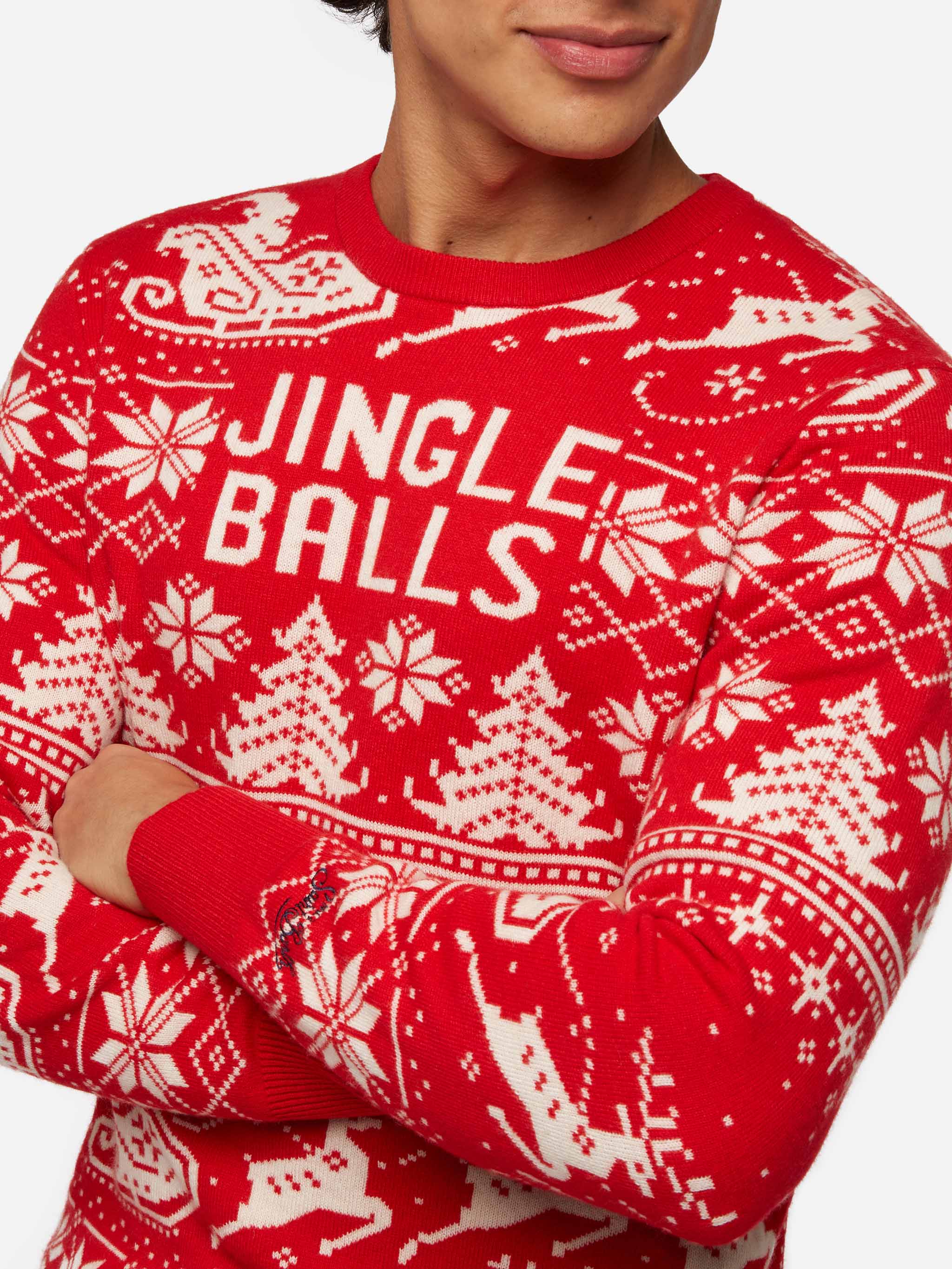 Maglione Fairs Isle Heron con jacquard Jingle Balls