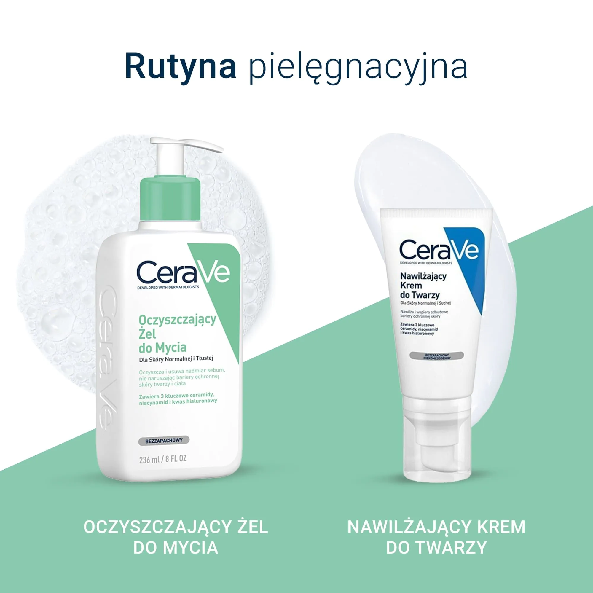 CeraVe Oczyszczający Żel do Mycia Twarzy, 236 ml i 473 ml
