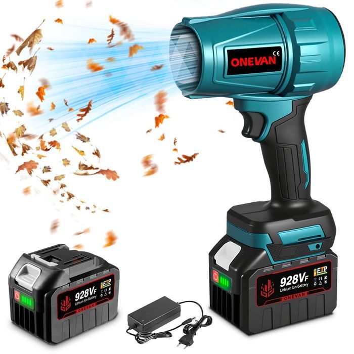 Soplador inalámbrico - ONEVAN - ONEVAN - 20V 4Ah - Sin escobillas 700W - 28000 RPM (160 m/s)
