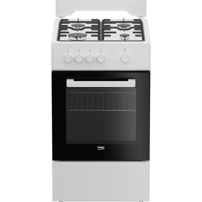 Cocina de gas Beko - FSG522DWC - 4 quemadores - 50 cm