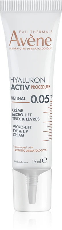 Avène Hyaluron Activ Procedure Micro-Lift Eye & Lip Cream 0.05% Retinal krem liftujący z retinalem