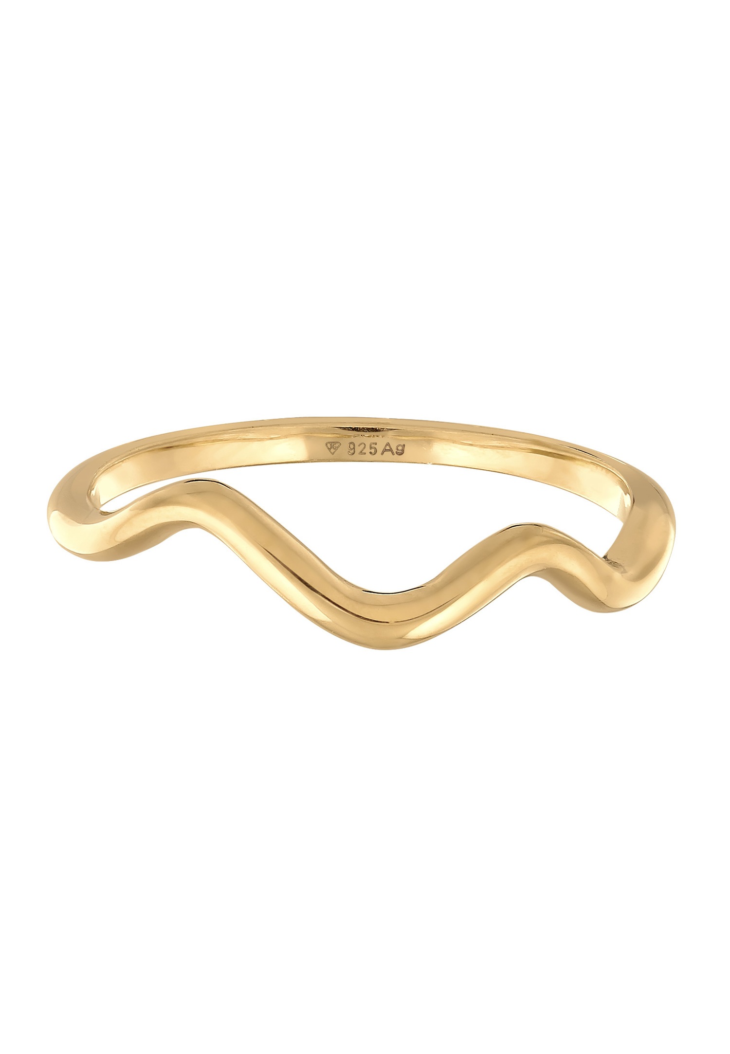 Elli Femmes Vagues Minimaliste Géo Tendance en Argent Sterling 925