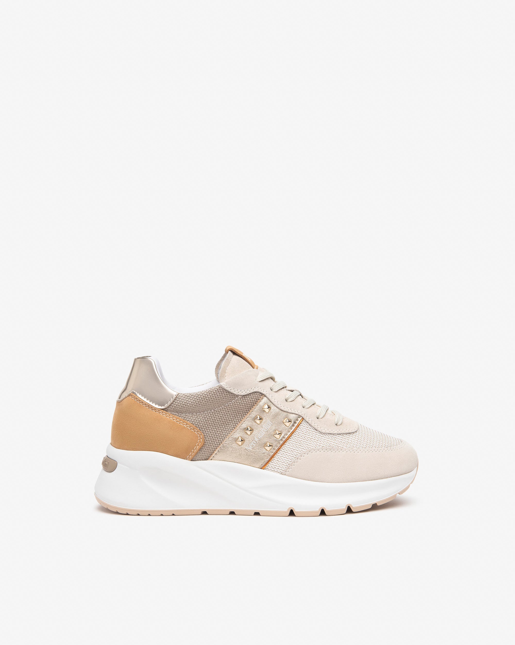 Damen-Sneaker aus Wildleder, Canvas und Funktionsmaterial