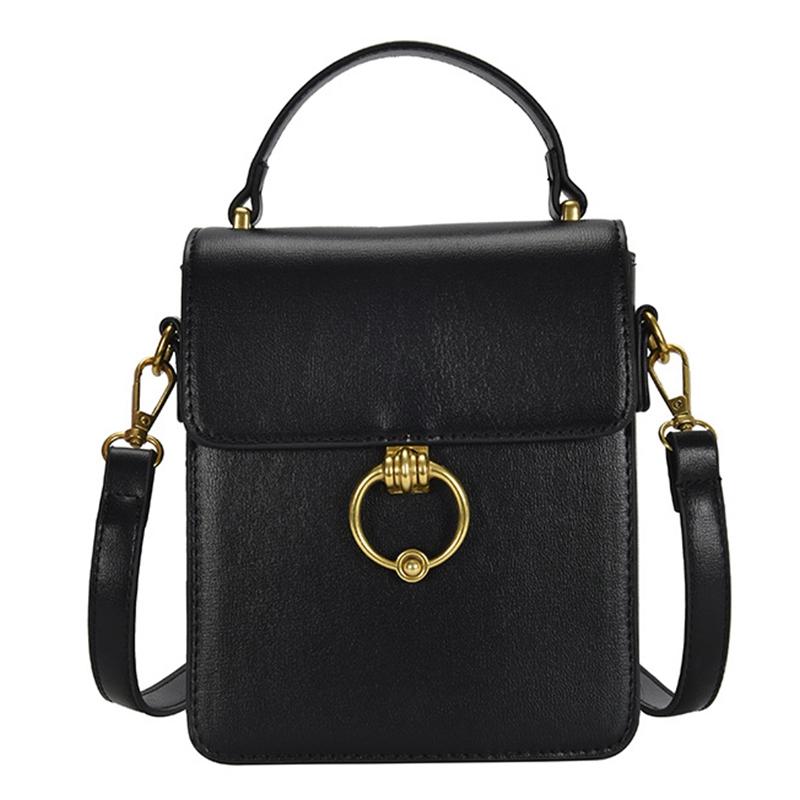 Borsa a tracolla piccola e trendy con texture, borsa a tracolla semplice e casual.