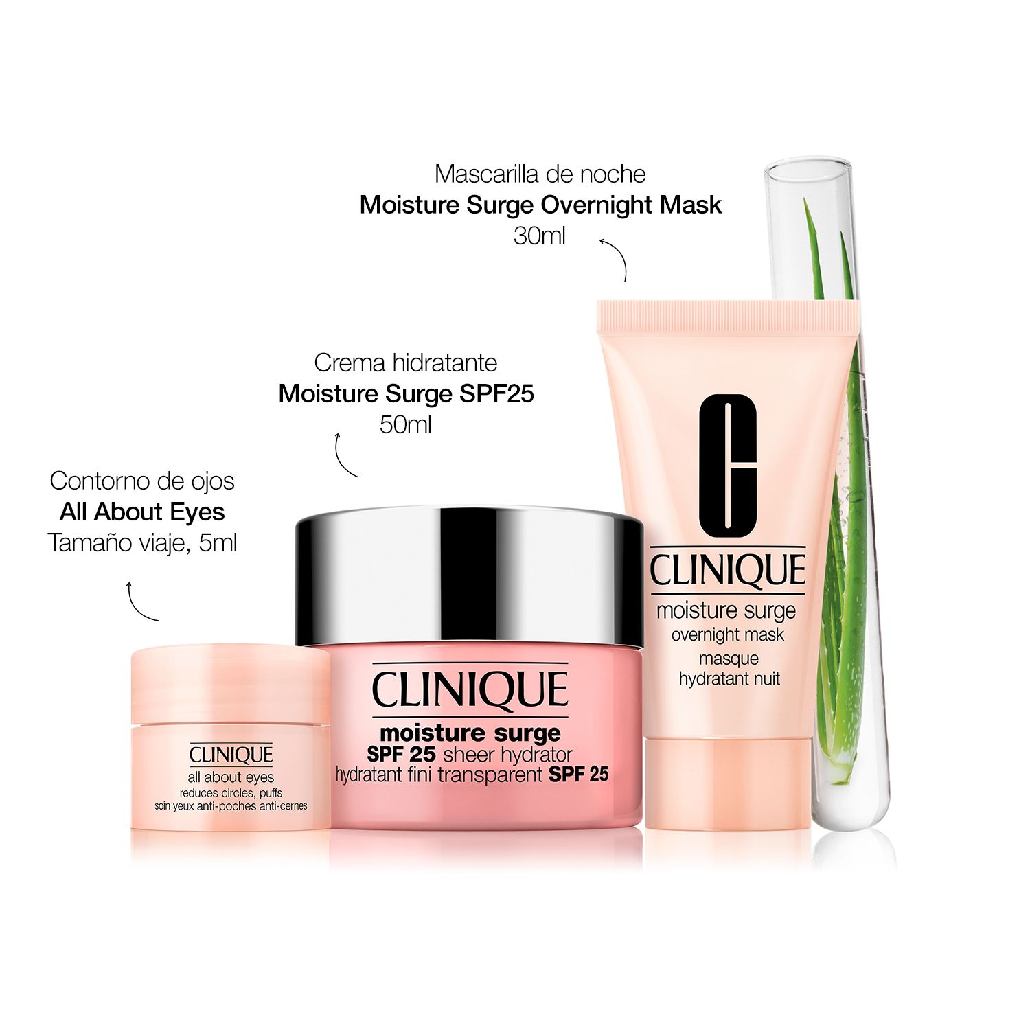 Поклон сет за хидратацију Moisture Surge са кремом за сунчање SPF 25 (2 поклона) Луксузни поклон сетови