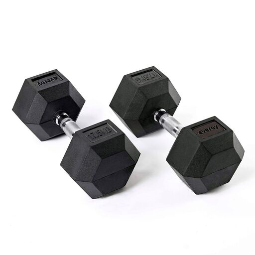 Evergy sešstūra hanteles 17,5 kg (pāris)