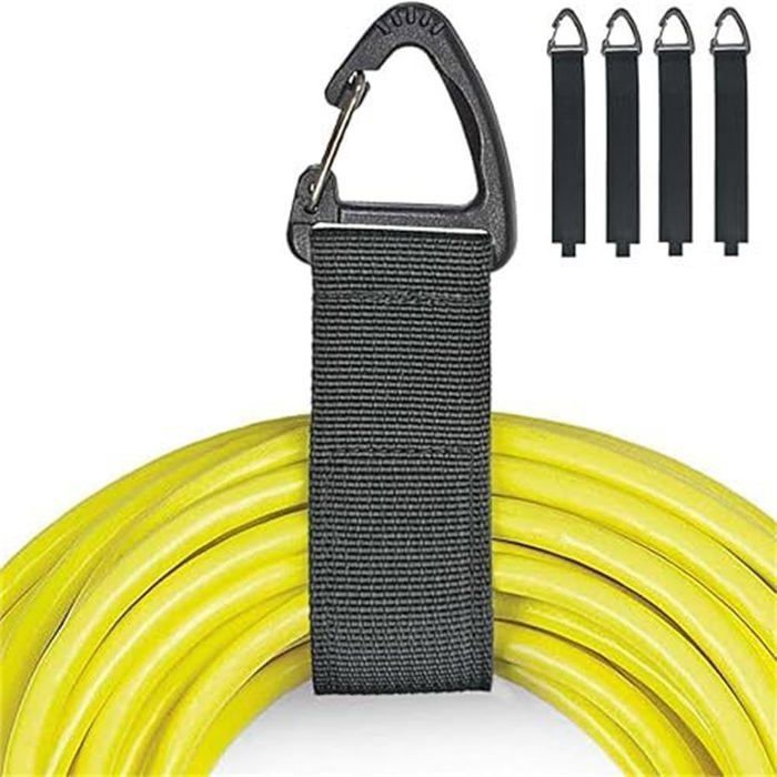 Set of 4 heavy-duty 24cm extension cord holders for storing cords, garage accessories, tools, gadgets.
