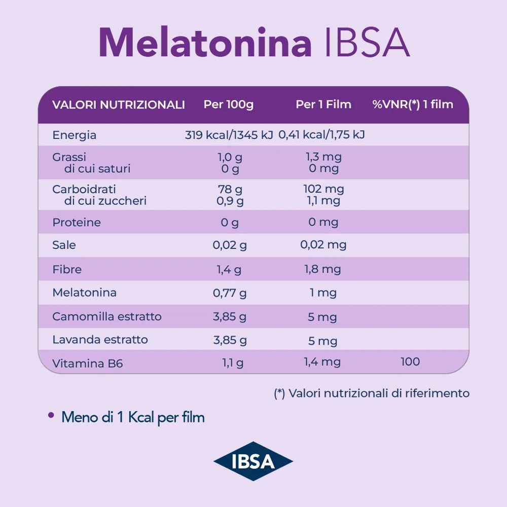 IBSA Melatonin Ibsa 30 Oral Films Stres a nespavost