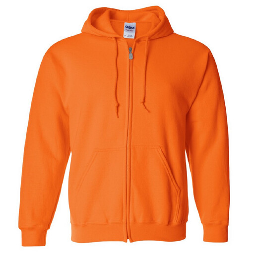  Sudadera Con Cremallera Y Capucha Model Blend Hombre Deporte/gimnasio Gildan (naranja