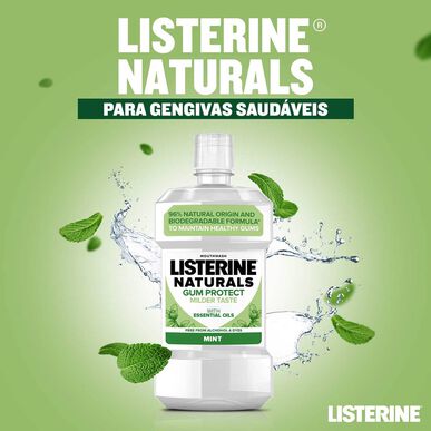 Listerine Natural Gum Protection Elixir Jemná máta 500 ml 500 ml