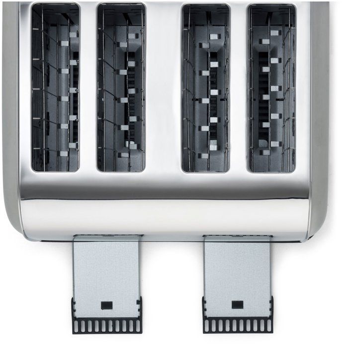 4-slice toaster - LIVOO - DOD197 - 1700 W - 2 independent and adjustable thermostats: 7 levels - Stainless steel