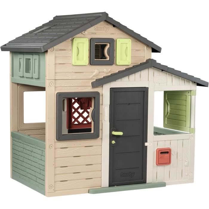 Smoby Life - Friends House Evo - Modern and spacious - Gate - Mailbox - Ages 3+