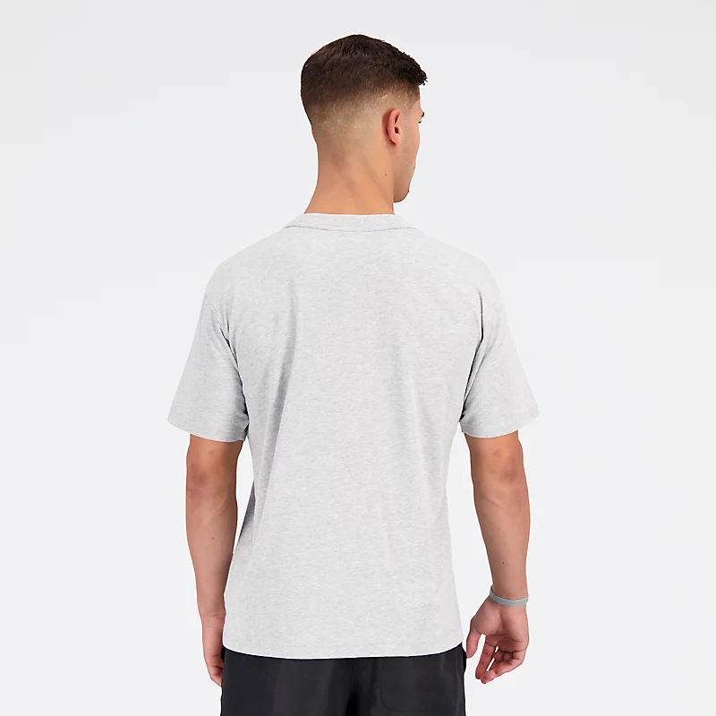 Heren Athletics Remastered Graphic T-shirt met korte mouwen van katoenen jersey - ATHLETIC GRAY