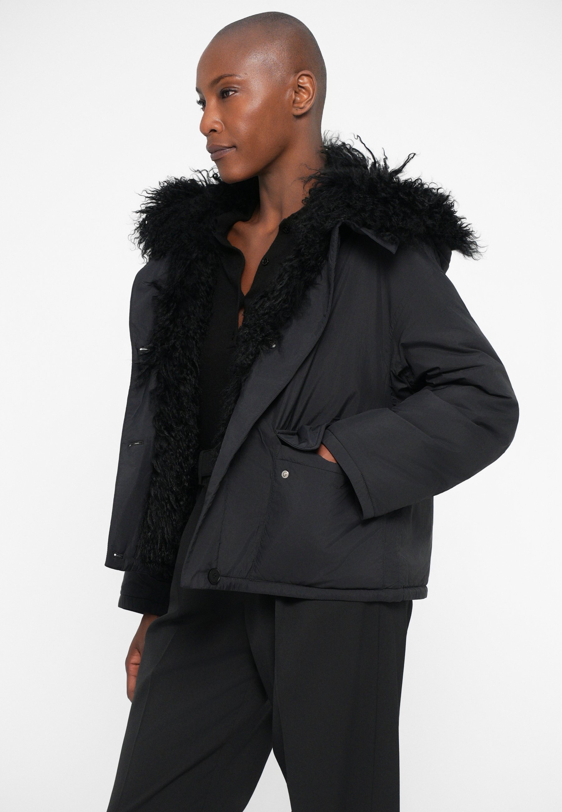 Yves Salomon DOUDOUNE - Down jacket - noir