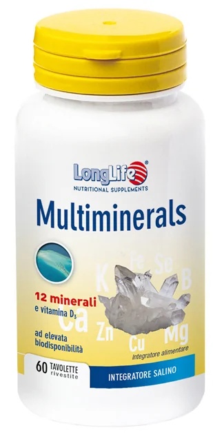 Complément alimentaire multiminéral LONG LIFE avec sel LongLife 60 comprimés multiminéraux et multivitaminés