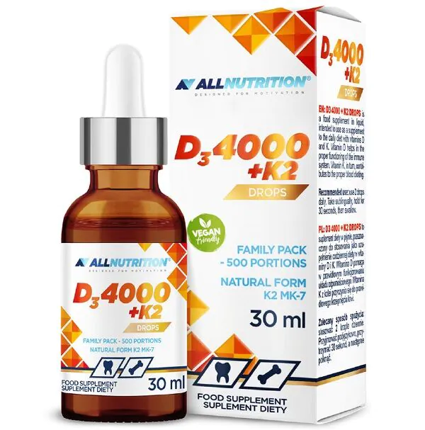 Allnutrition D3 4000 + K2, Krople