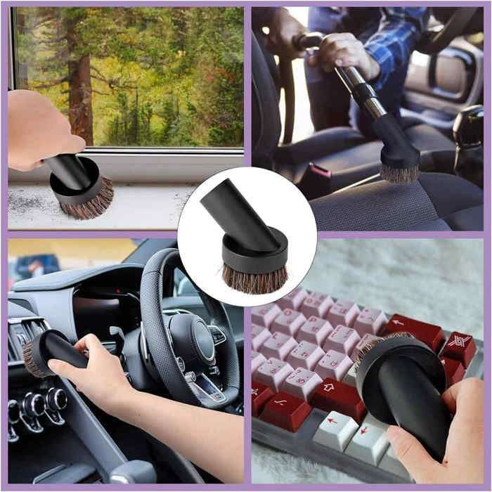 Lot de 6 accessoires universels pour aspirateur, embouts et brosses de nettoyage complets
