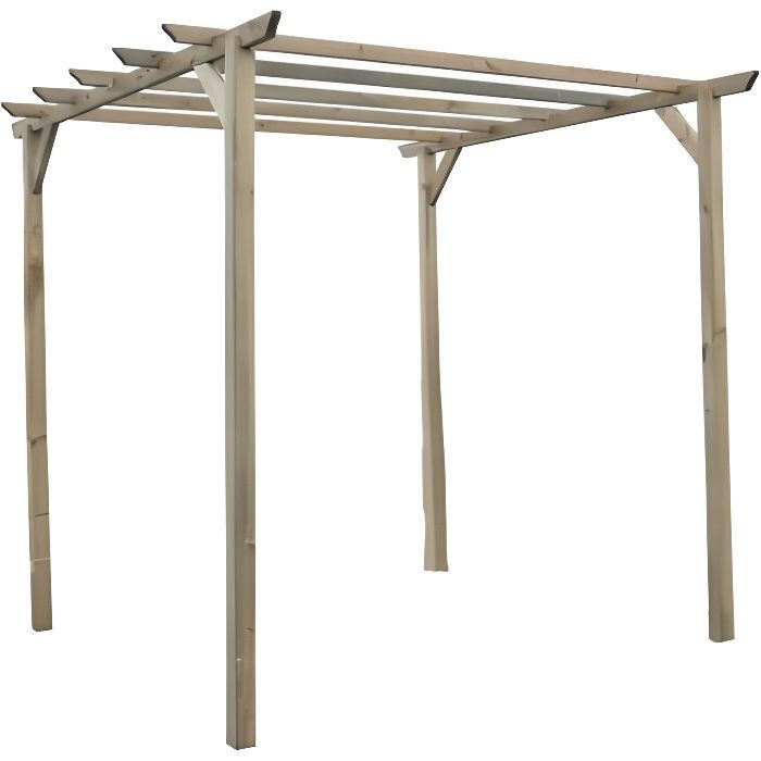 Wooden pergola - Cherry - 9 x 9 cm posts - Red