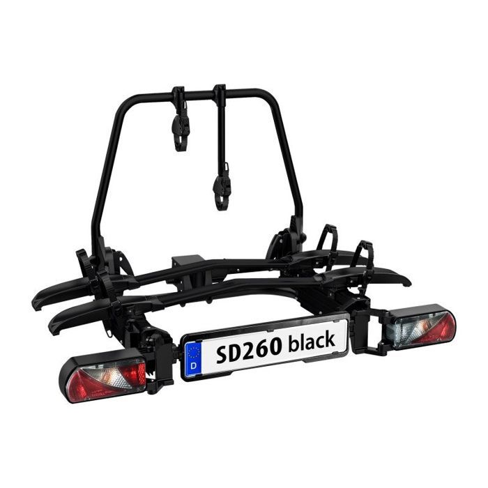 LAS SD260 Black Bike Rack for 2 Bikes, Special for Van Hinged Doors - LAS