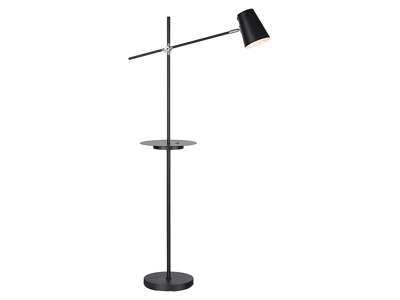 Lampa podłogowa Linear metalowa czarna