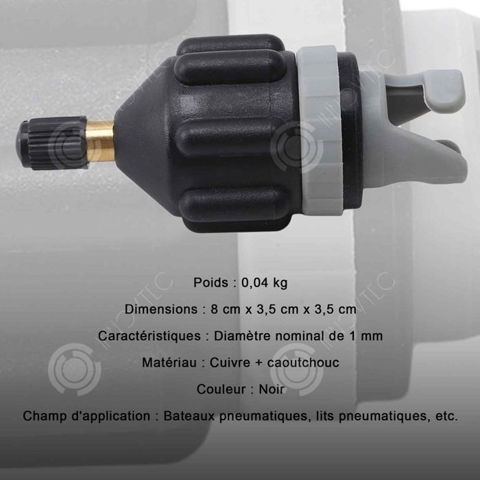 INN Valve bateau adaptateur bateau gonflable kayak adaptateur d'air valve pour bateaux pneumatiques canoë kayak bateaue accessoire