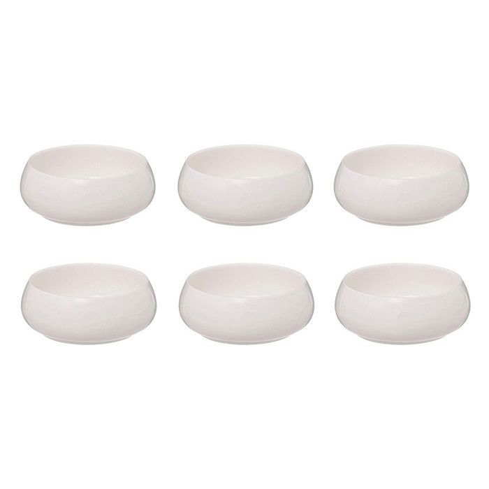 Set di 6 ciotole in porcellana 