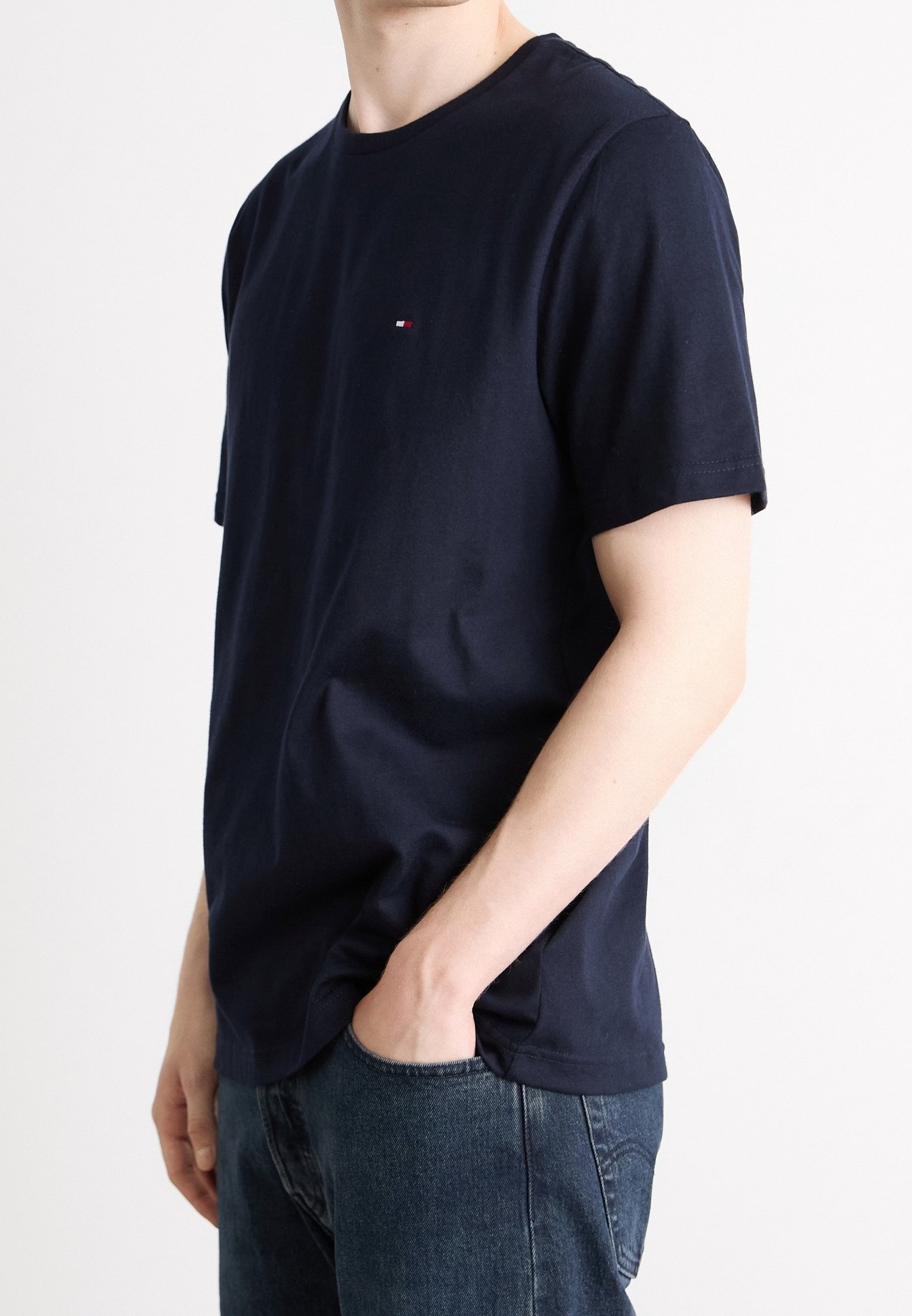 Tommy Hilfiger T-shirt met print - donkerblauw