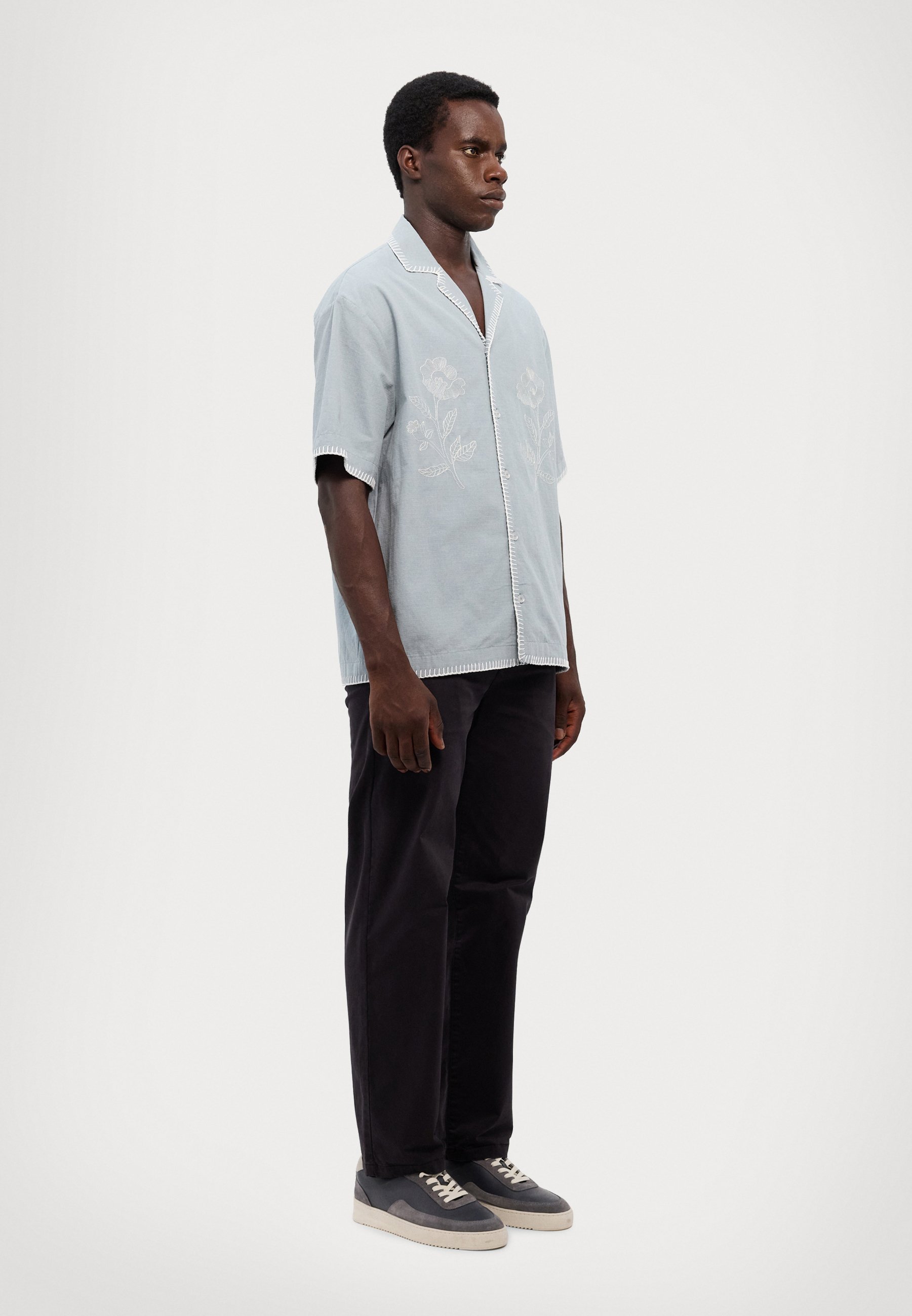 Holzweiler PIER SHORT SLEEVE SHIRT - Cămașă - albastru