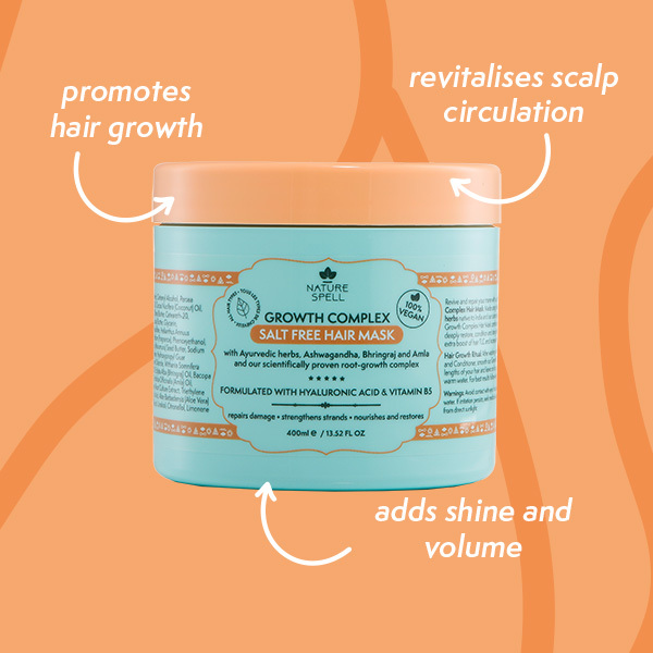 „Nature Spell Growth Complex“ plaukų kaukė be druskos