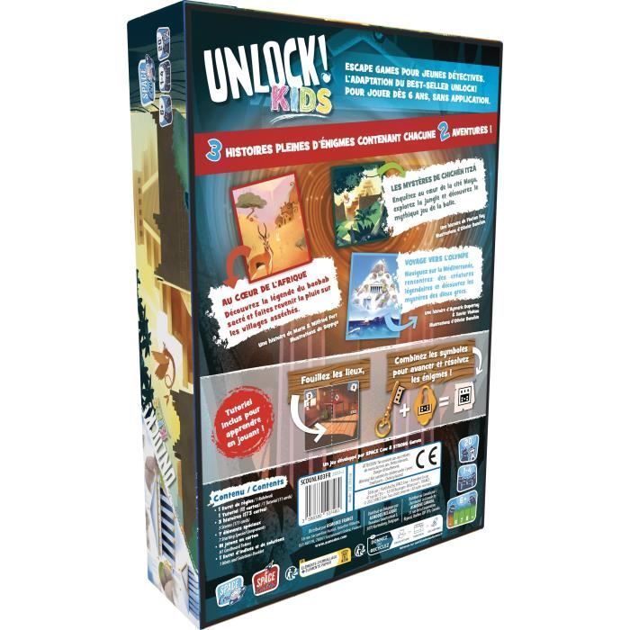 ¡Desbloquea! Mitos y Cuentos Infantiles | Asmodee - Juego de Escape - 3 historias, cada una con 2 aventuras - A partir de 6 años