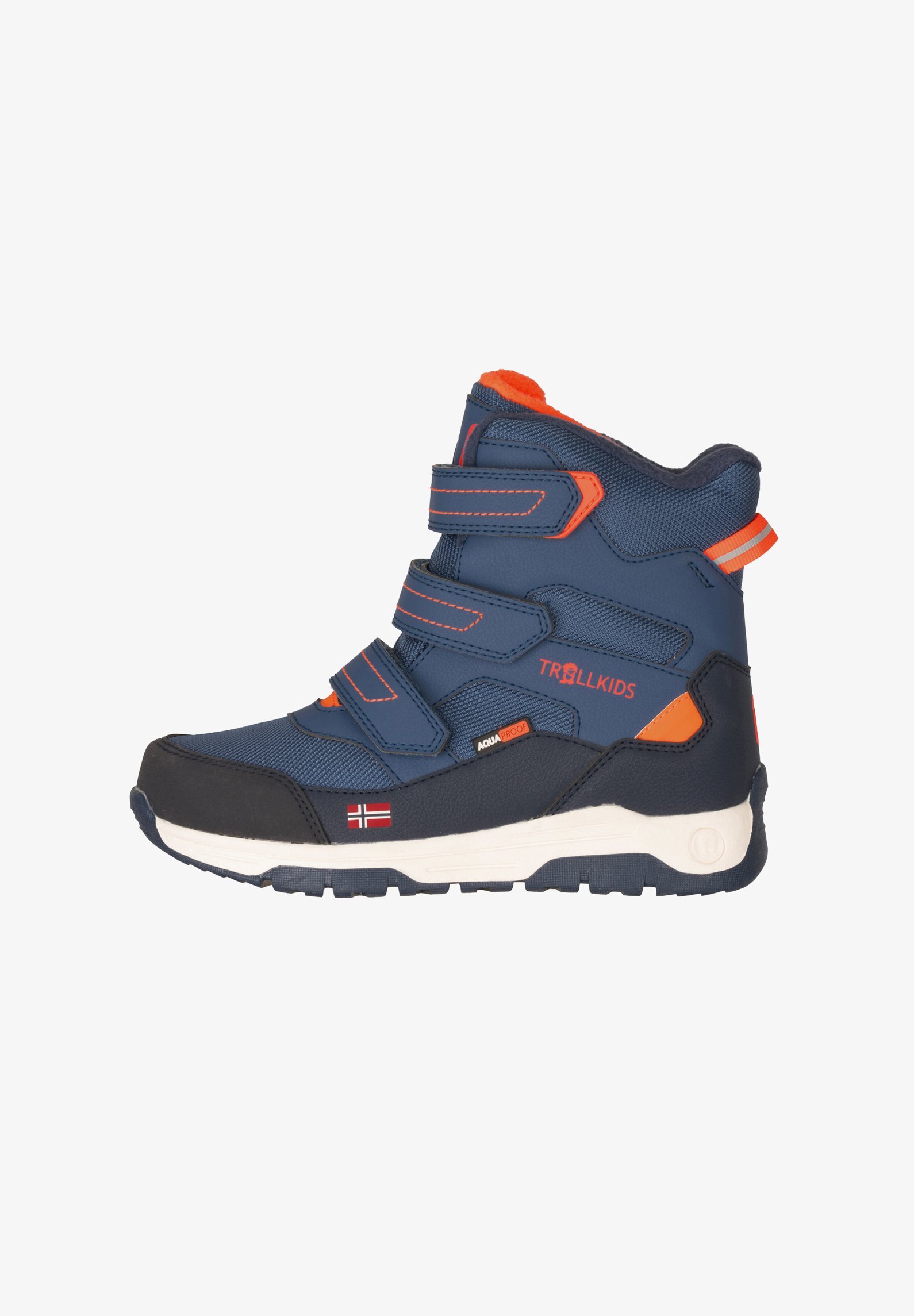 TROLLKIDS LOFOTEN UNISEX - Winterlaarzen - Scandinavisch blauw/vlamoranje