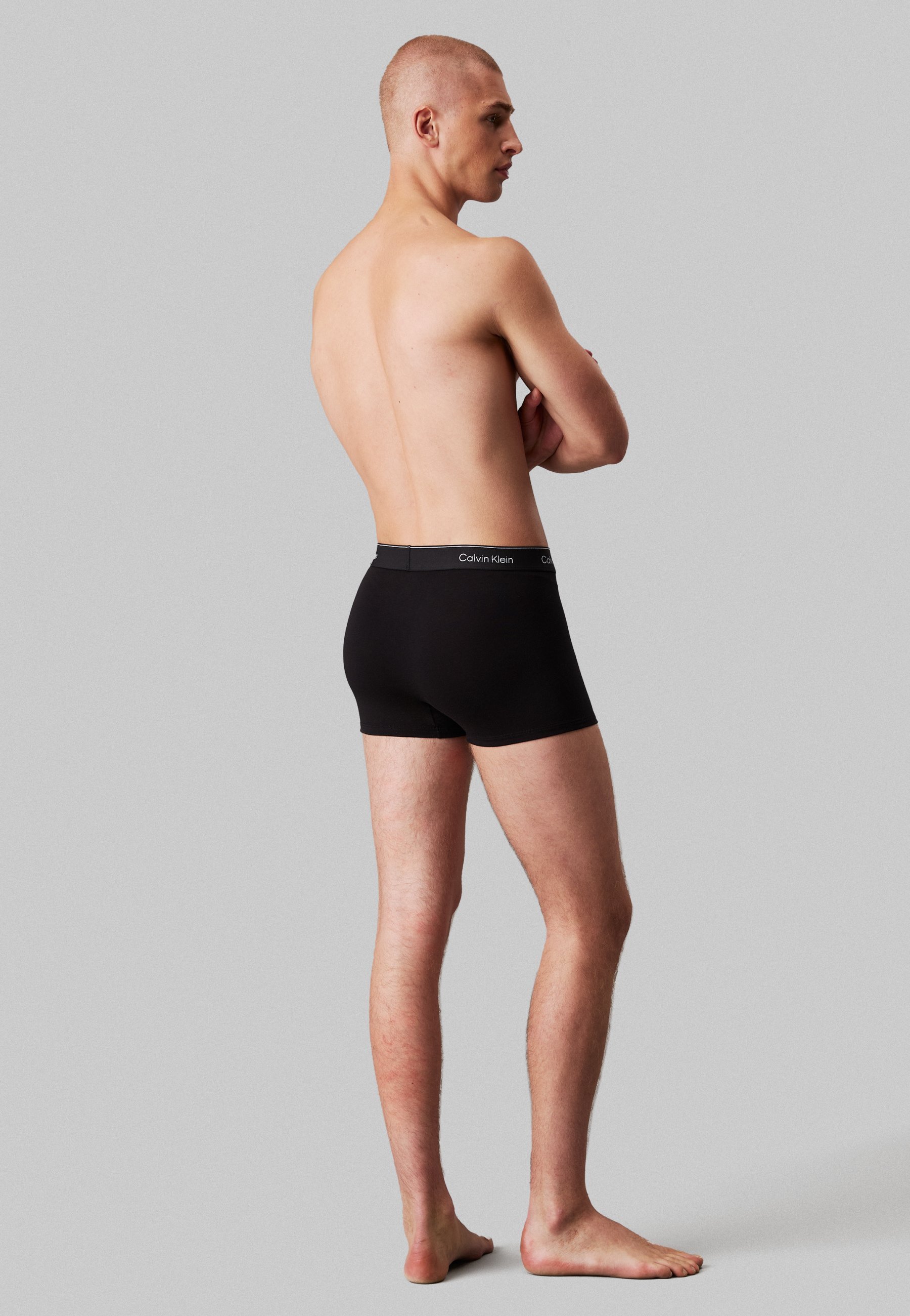 Calvin Klein Underwear Relaxed Fit Trunk 3-pack Icon Cotton Stretch - Broekjes - zwart