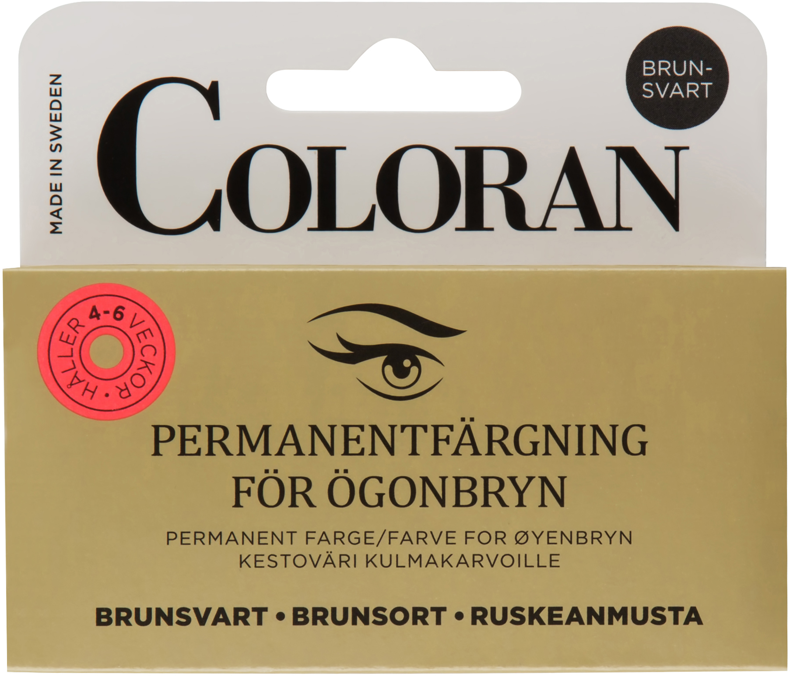Coloran Permanent Eyebrow Color Brown Black - Coloran