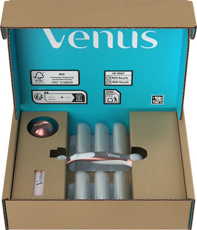 Kit de Barbear Feminino Gillette Venus PRO Smooth Sensitive