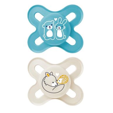 Πιπίλες Mam Start Pure 0-2m Blue 2 τεμάχια 2 τεμάχια