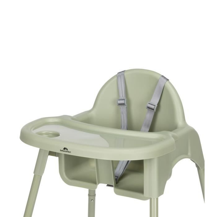 BEBECONFORT Meely 2-in-1 Baby High Chair, Converts into a Small Chair, From 6 Months to 3 Years (15kg), Mineral Green