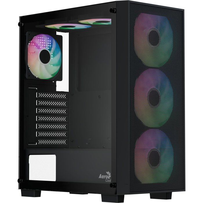Boitier PC sans alimentation - AEROCOOL B509A Flow - ACCM-BD02063.11 - Moyen tour - Format ATX - Noir